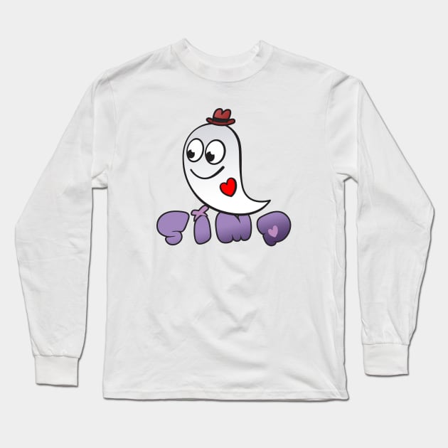 Simp Long Sleeve T-Shirt by Rat Tribe Toons